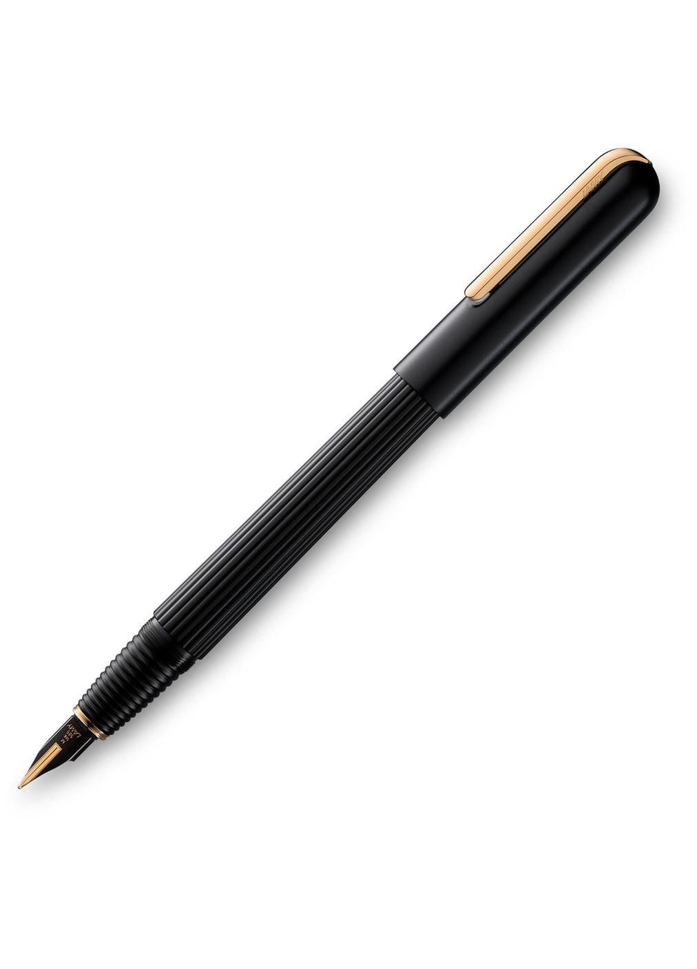 Пухова ручка Imporium чорний-золото, перо F gold Lamy (294335459)