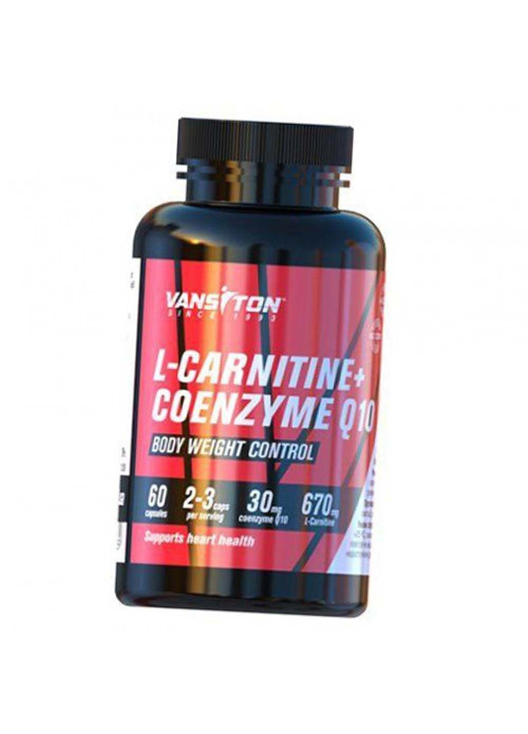 L-Карнитин плюс Коэнзим Q10 L-Carnitine + Coenzyme Q10 60капс Vansiton (292711099)