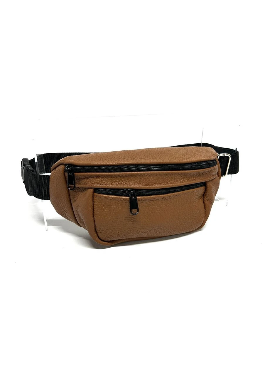 Мужская поясная сумка из натуральной кожи Nat-2 рыжая 29 x 11 x 8 No Brand (371682307)