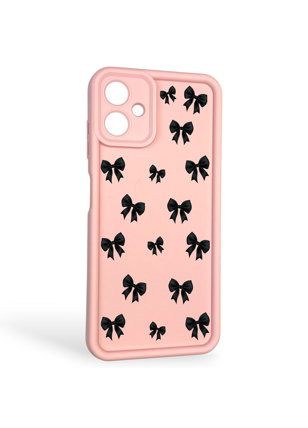 Чохол силіконовий Soft Touch з 3D принтом для Galaxy A06 (SM-A065) рожевий (Повний захист камери) Samsung (371652980)