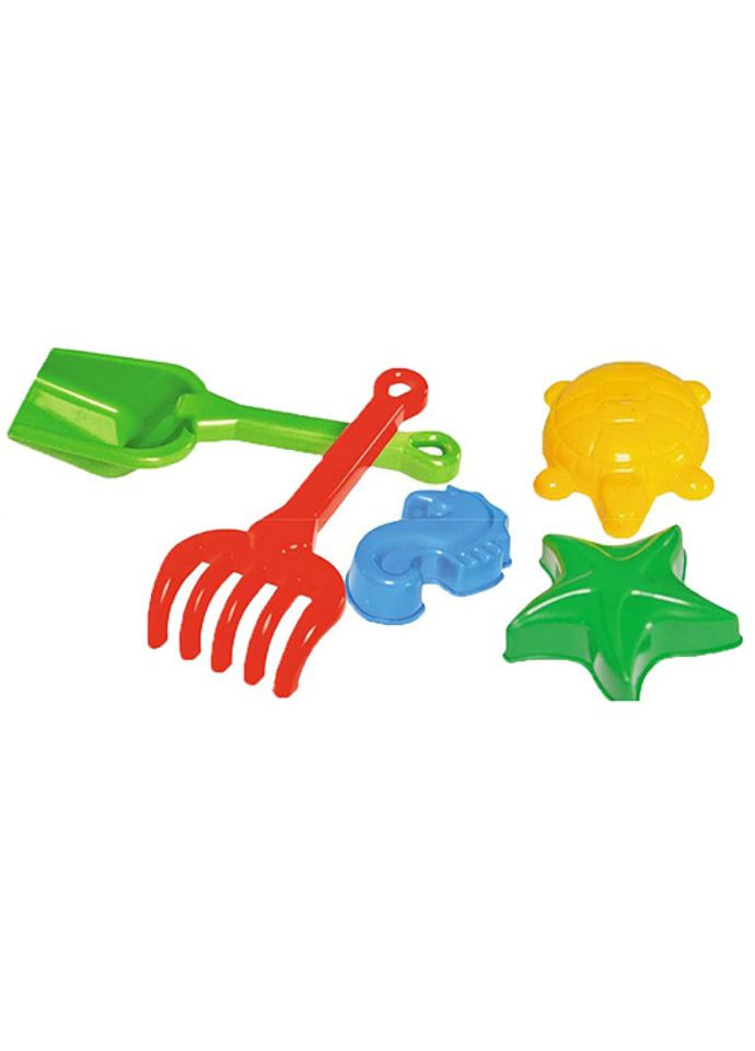 Іграшка набір "Лопатка+ грабельки" 2254TXK з пасочками Зелений ТехноК (334150273)