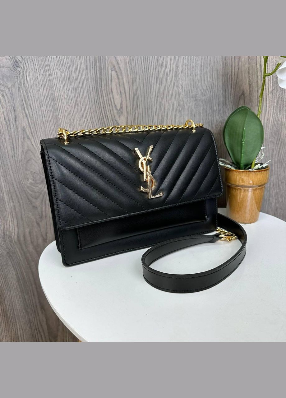 Якісна жіноча міні сумочка на ланцюжку YSL 160, Чорний No Brand (334730795)
