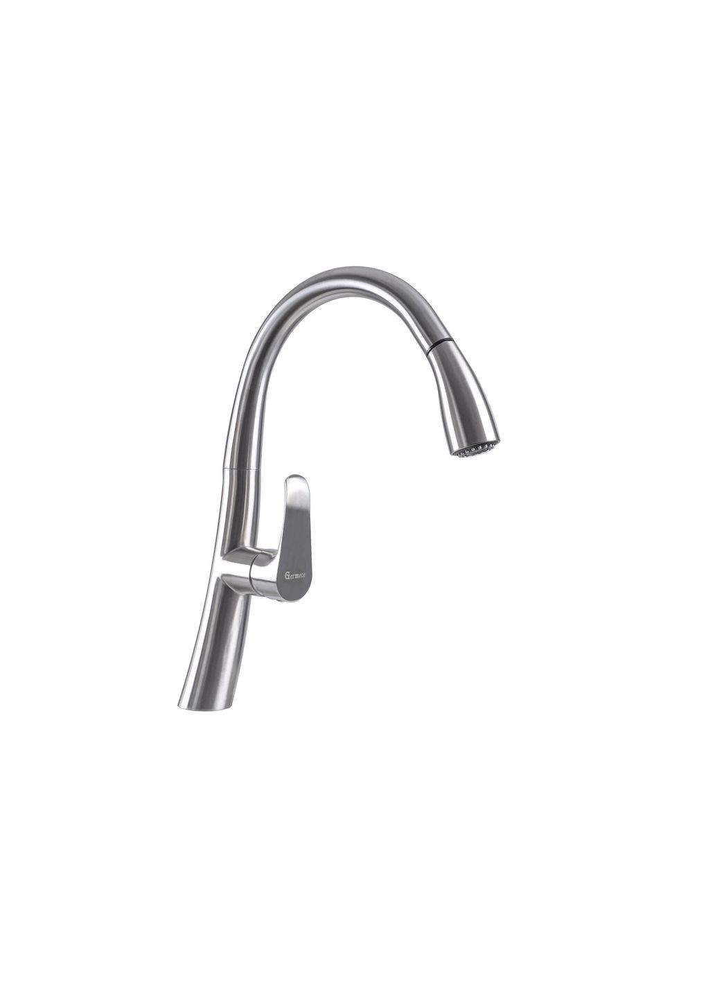 Смеситель кухонный Germece с выдвижным изливом 8658 Platinum (269794704)