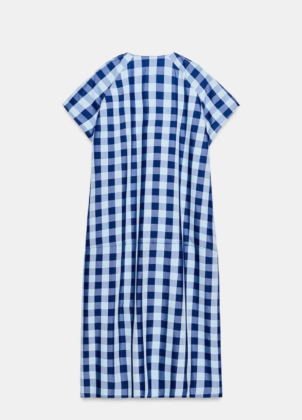 Блакитна сукня Zara в клітинку