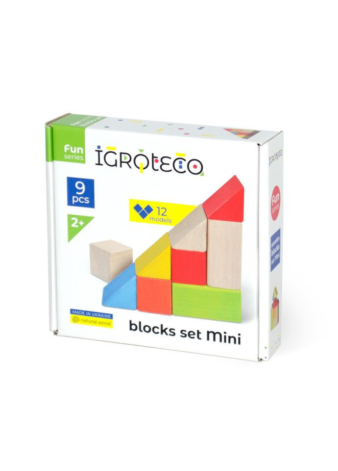 Детские деревянные кубики 900163 цветные. Igroteco (366236855)