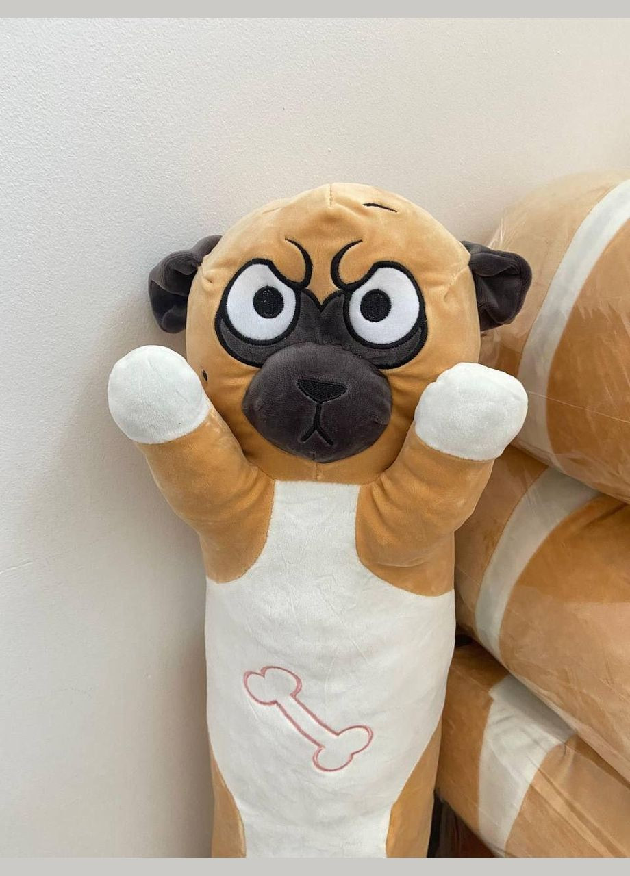 Мопс батон 85см, Велика М'яка Іграшка, 2 в 1 подушкаіграшка для сну, М'яка іграшка антистрес Fun Cat (303137177)