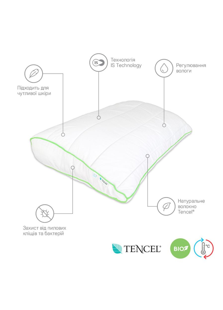 Подушка ортопедическая с валиком белая на молнии SO102054 Sonex (360407019)