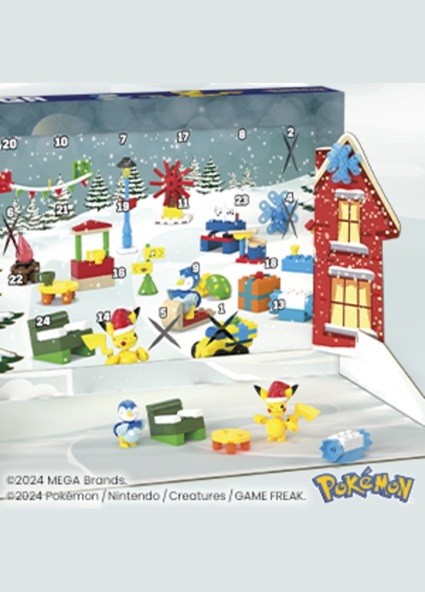 Адвентка календарь Mega Construx Pokemon "Зимние приключения Покемонов" (GYG99) Mega Bloks (304734940)