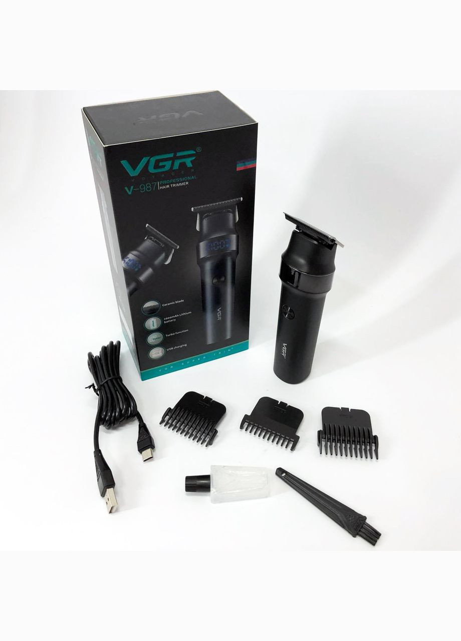 Машинка для стрижки волосся V-987 BLACK, для стрижки посіченого волосся VGR (364664334)