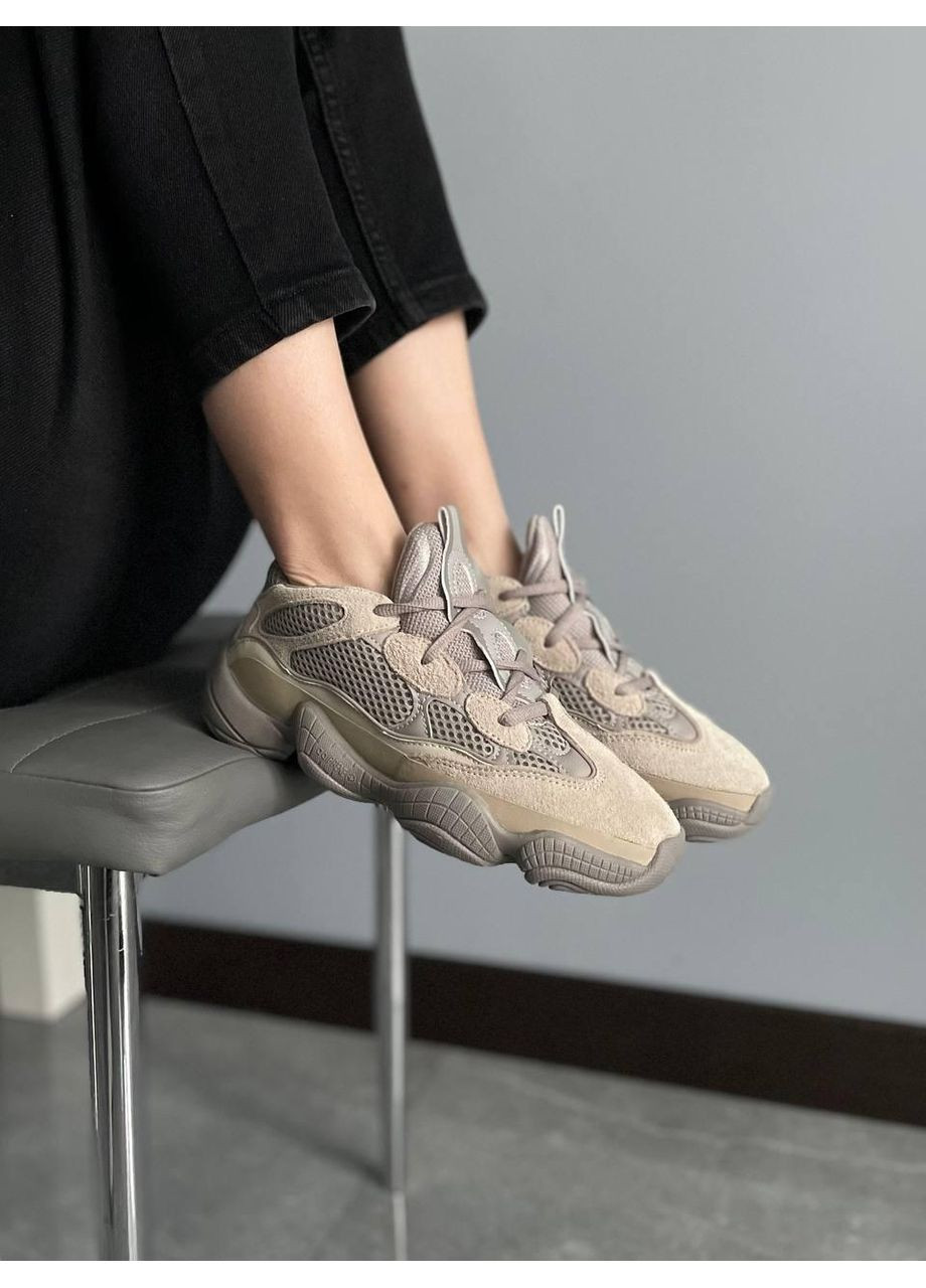Сірі Осінні кросівки чоловічі adidas yeezy boost 500 grey адідас ізі буст No Brand