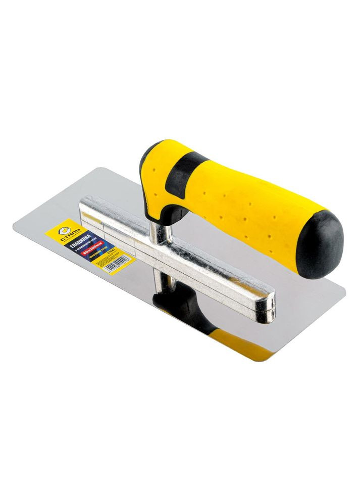 Гладилка с нерж. стали для Венец. штукат. 80x200мм двухкомп руч 37047 (101134) СТАЛЬ (315697151)