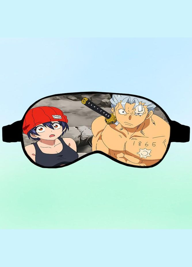 Маска для сна Аниме Нежить и неудача #0007 черная No Brand (315044794)