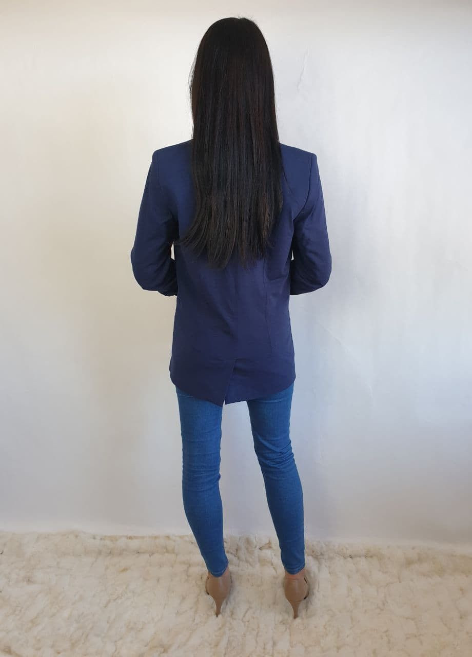 Синий женский жакет 2o86ooo1o2 синий LH однотонный - демисезонный