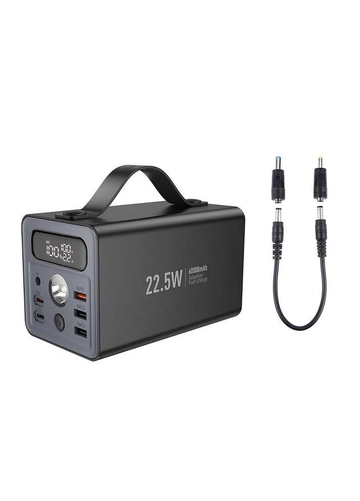 Внешний аккумулятор 22.5W+PD20W+DC12V multi-function power bank (60000mAh) Black (6942007638524) Hoco J138 Distant (361348094)