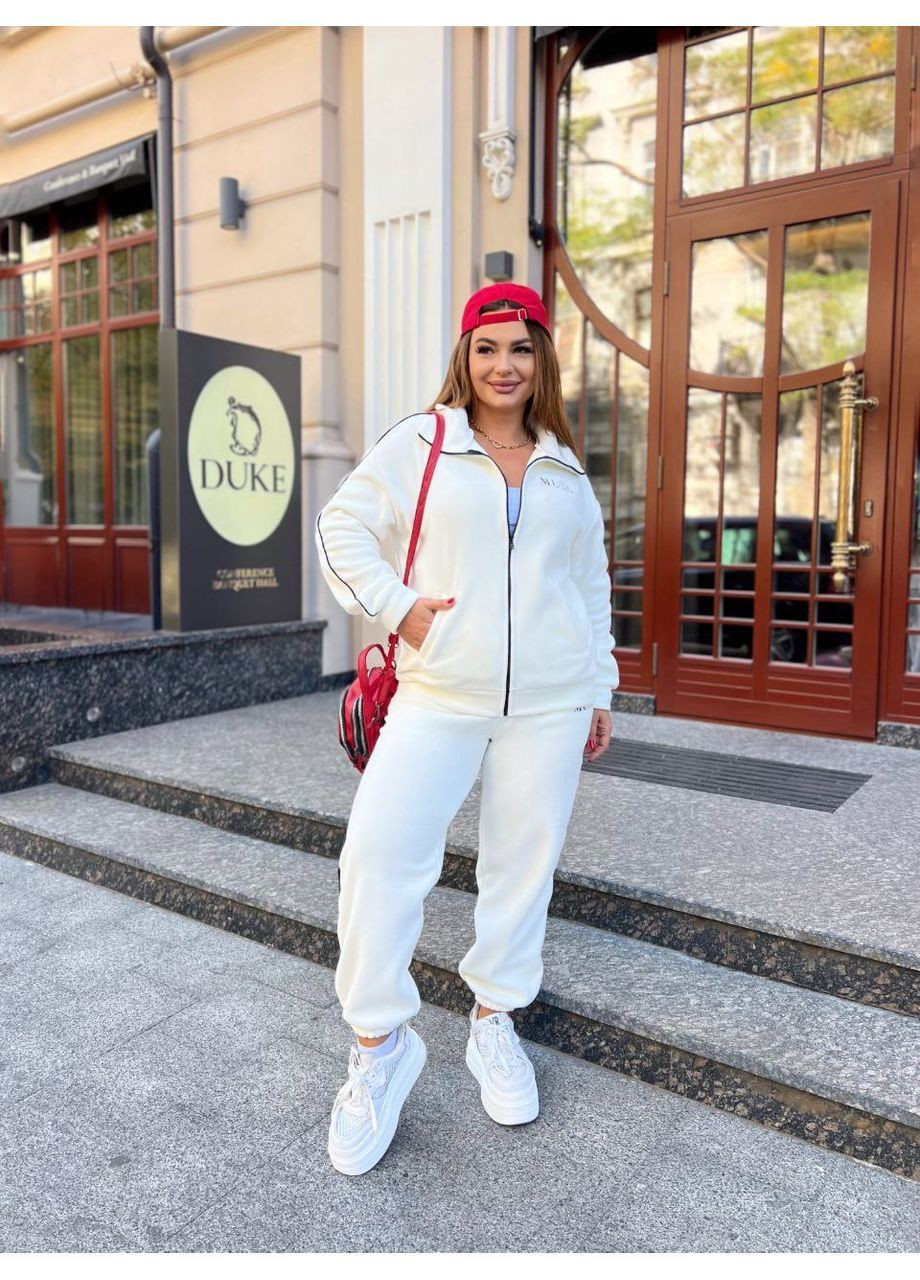 Костюм Muse фліс Турецький,штани Джогери та кофта на блискавці вільного крою Україна (362621701)