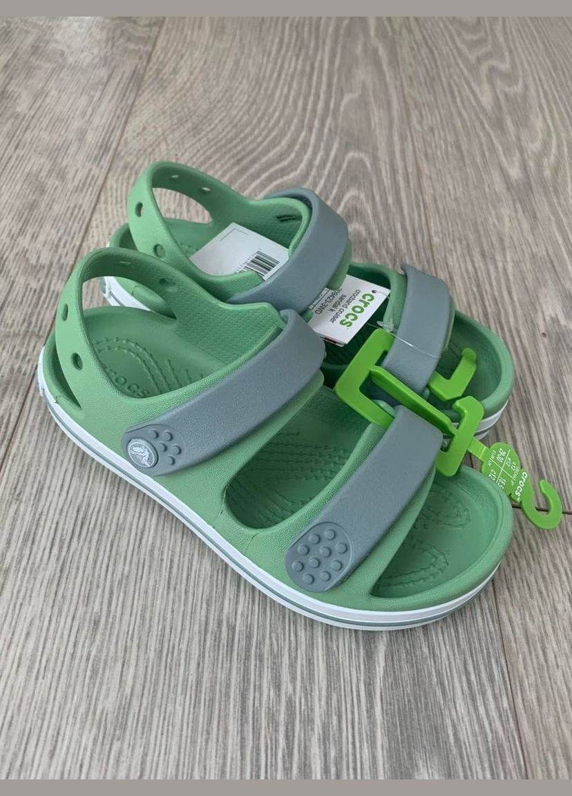 Салатовые крокс крокбенд сандали детские toddler crocband™ cruiser sandal Crocs
