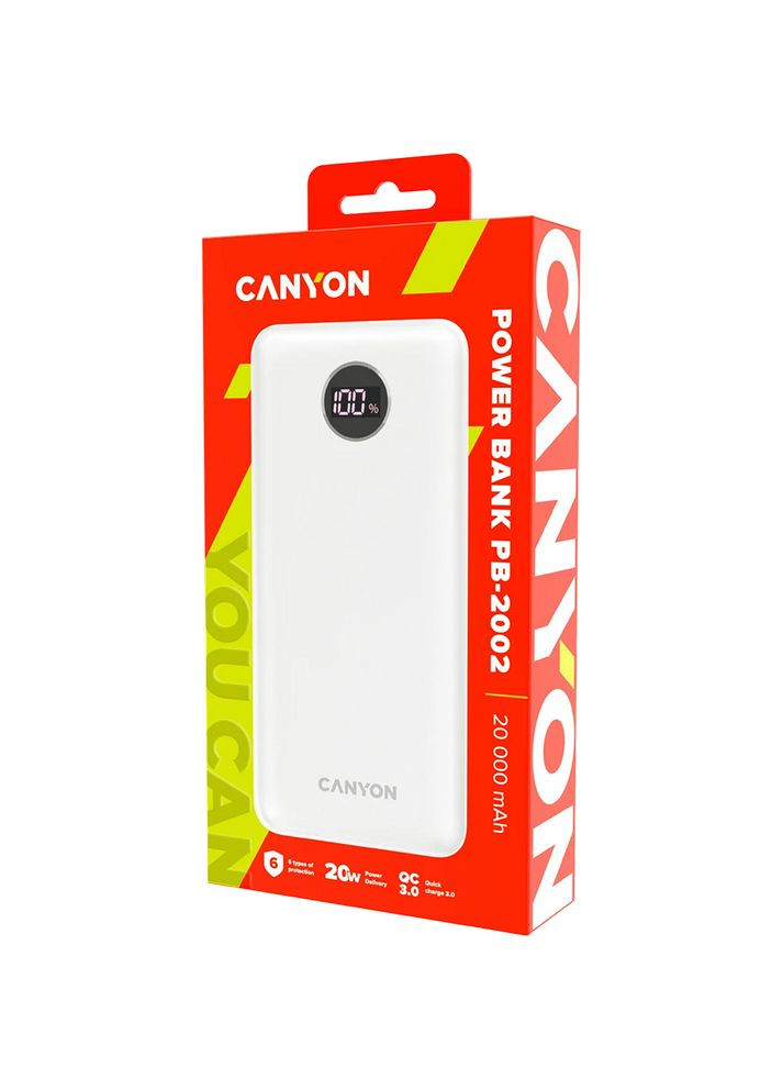 Powerbank 20000mAh PB-2002 PD White (CNE-CPB2002W) Canyon (319336513)