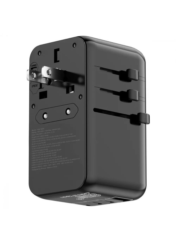 Адаптер зарядное - переходник Trip 85W на все типы розеток Proove (302434709)