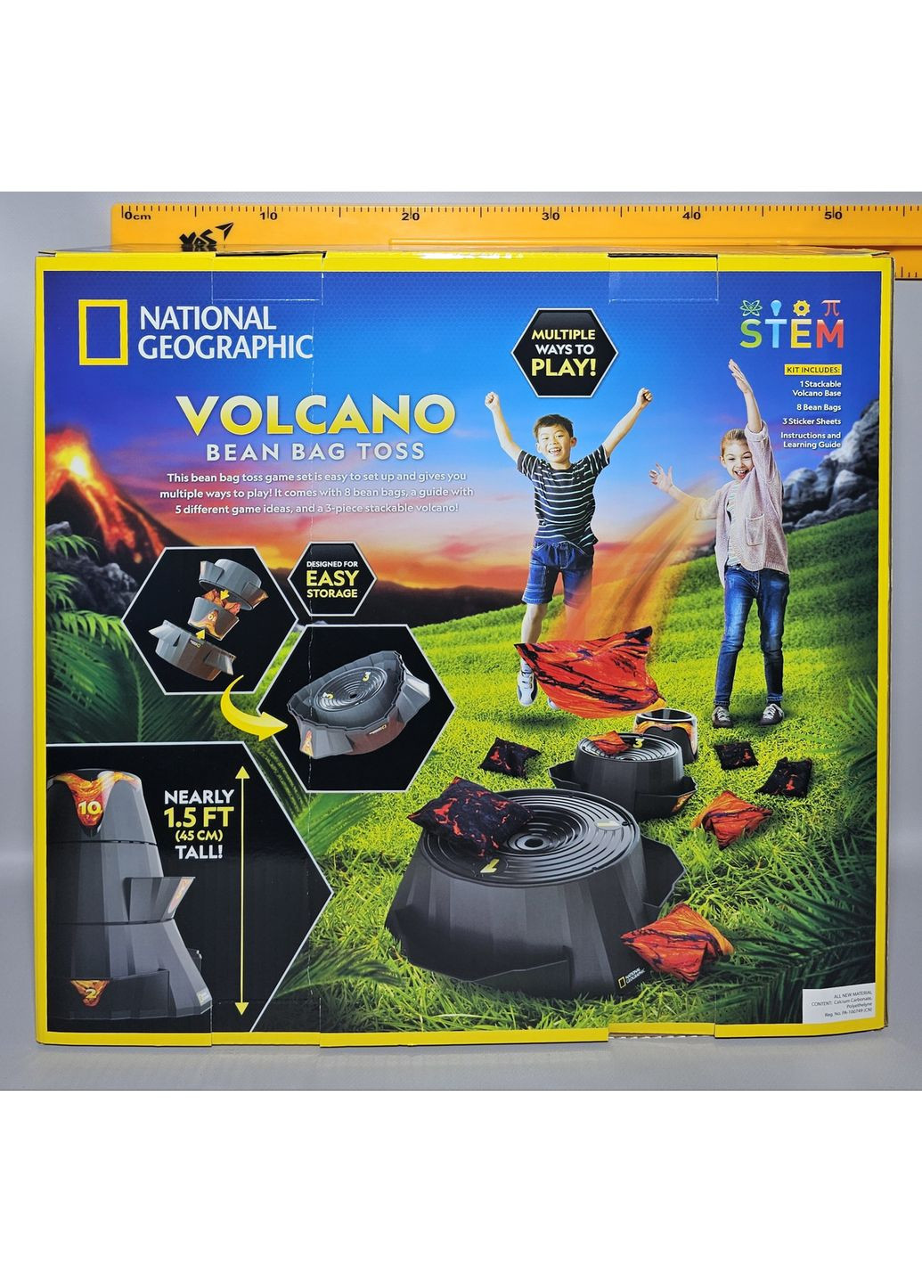 Развивающий набор для игры в корнхол Вулкан Volcano Bean Bag Toss Backyard Game Set National Geographic (365251414)