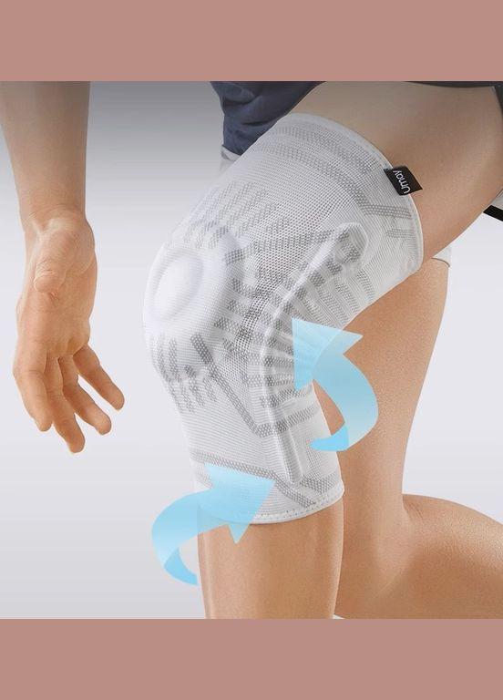 Бандаж для коліна сірий, розмір L, окружність коліна 35,5-39 см Umay (317955991)