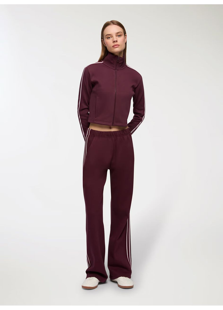 Сливовий світшот жін Terranova смужка (362115897)