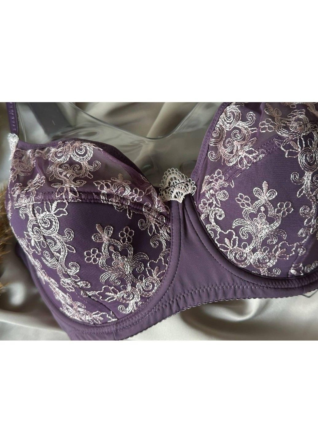 Фіолетовий бюстгальтер на кісточках з м'якими чашками 5056 фіолетовий Finikin