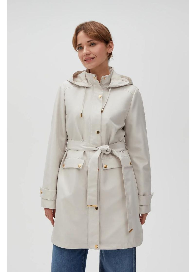 Бежевая демисезонная куртка Moodo