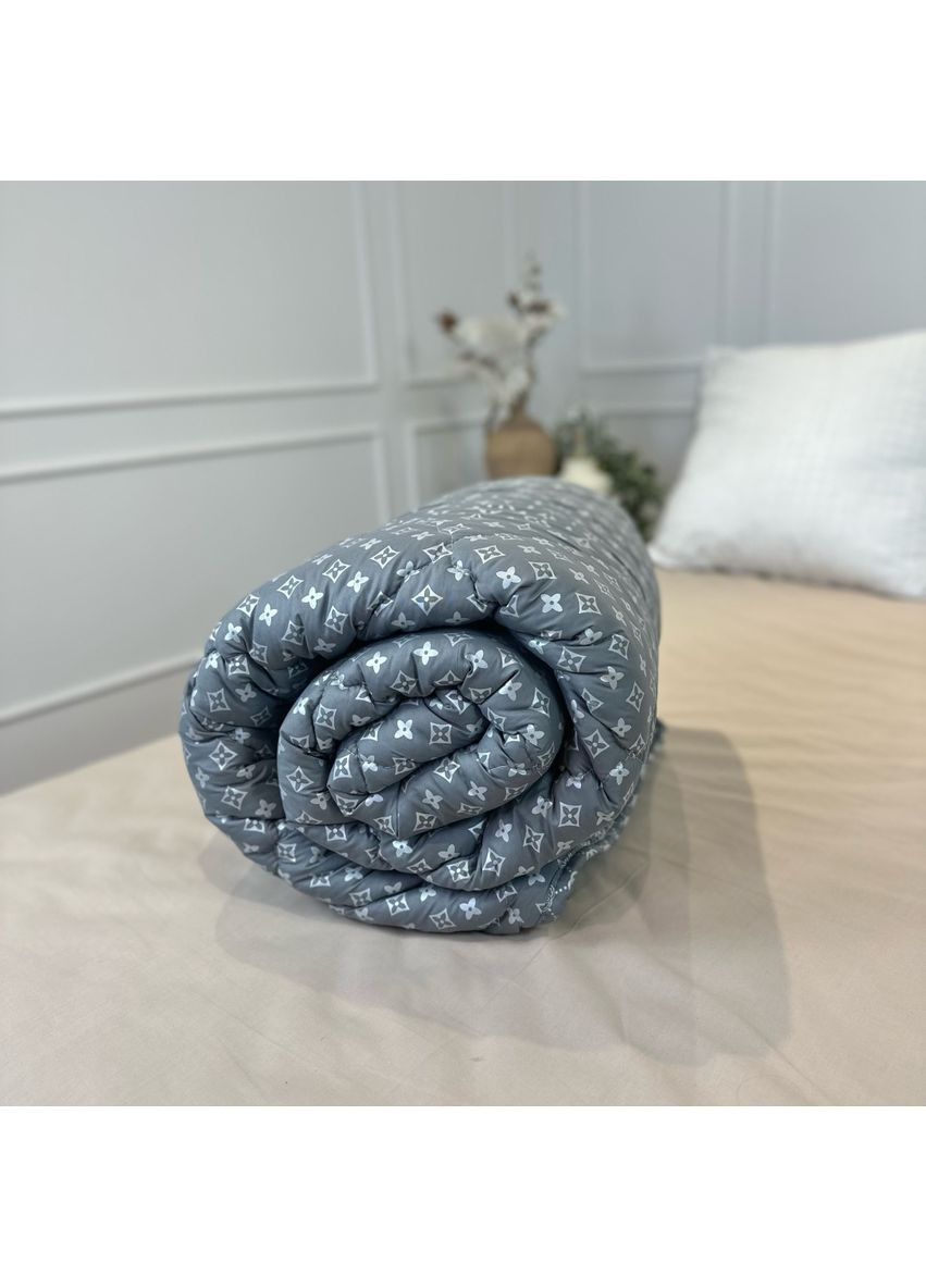 Одеяло евро стеганное зимнее из холофайбера 21518 195х210 см серое Leri Max (365680259)