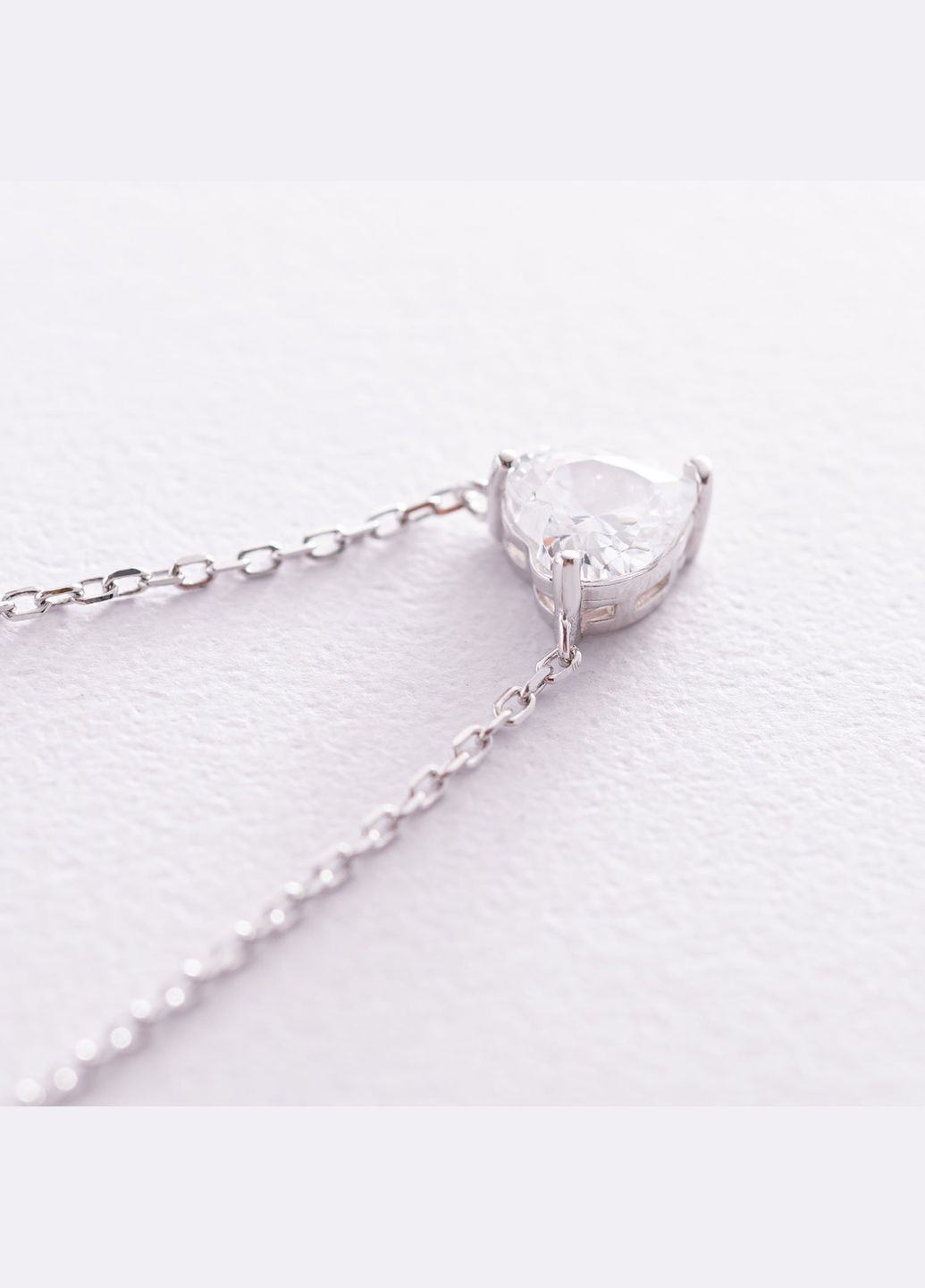 Серебряное колье Сердце 18393 Oniks (306424332)