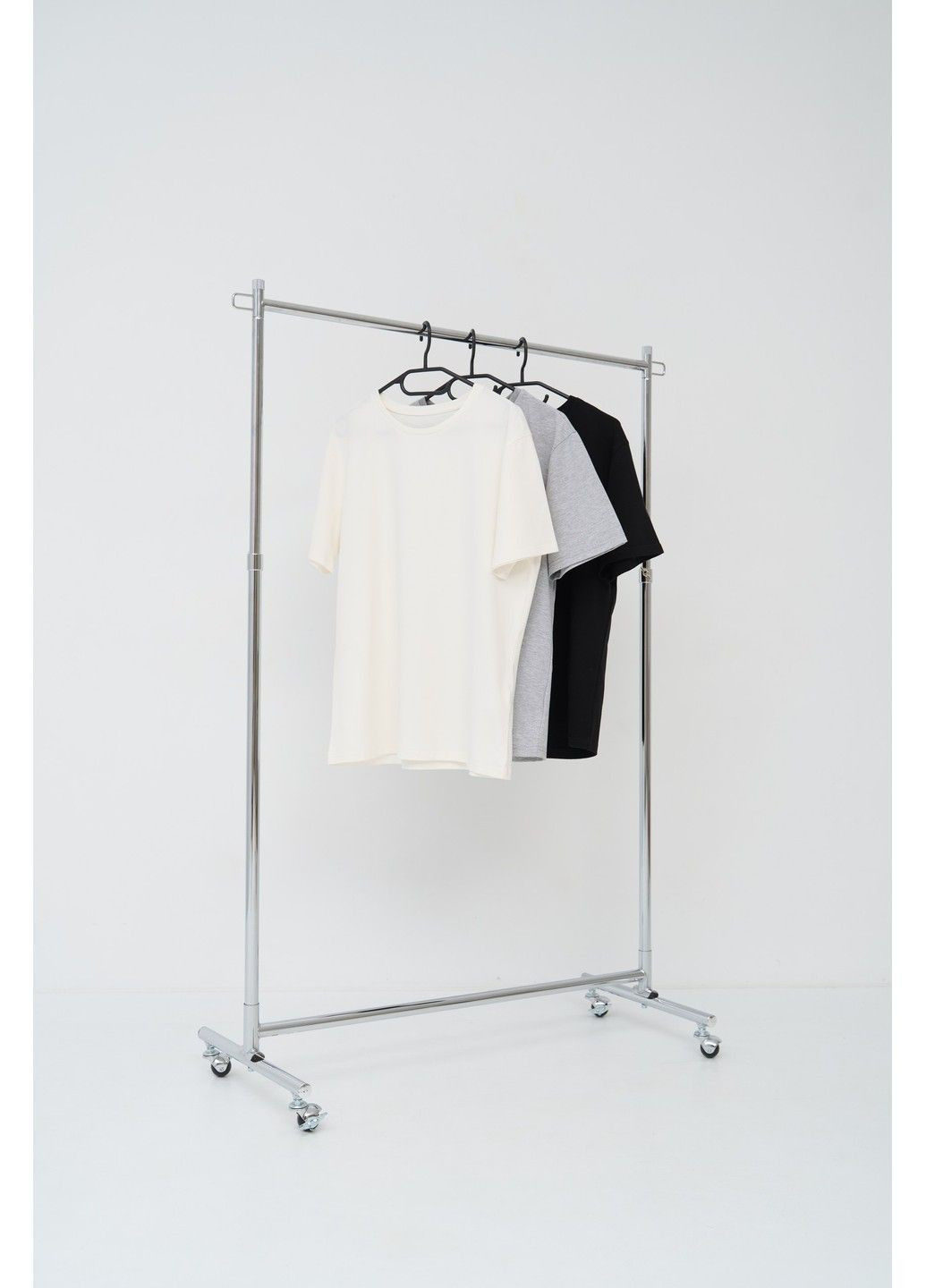 Комбинированная набор футболок мужских cotton basic 3 шт (молочная, серый меланж, черная) Handy Wear