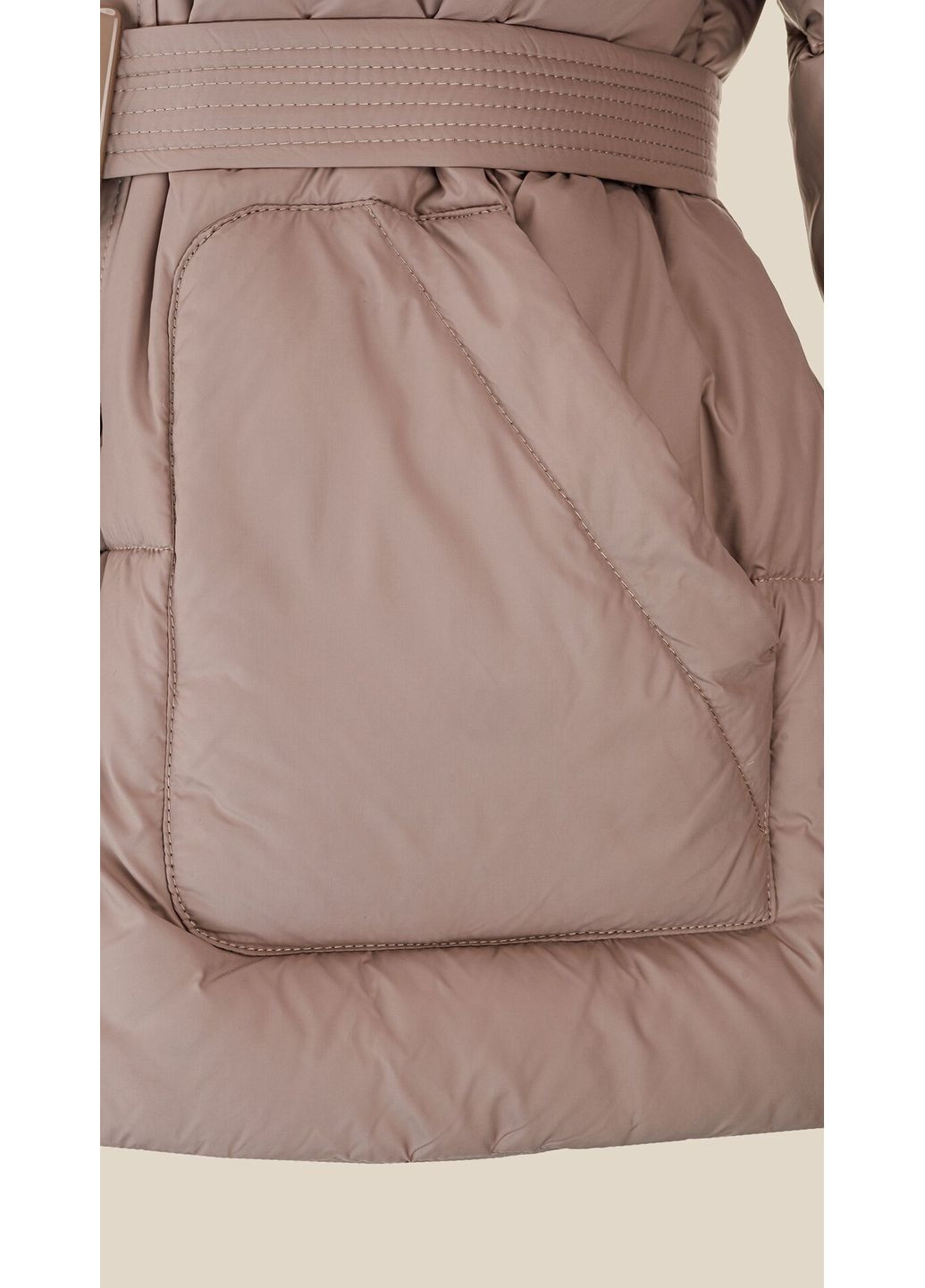 Бежева зимня куртка однотонна жіноча wbc02420 shop (2888000014344) LAWA