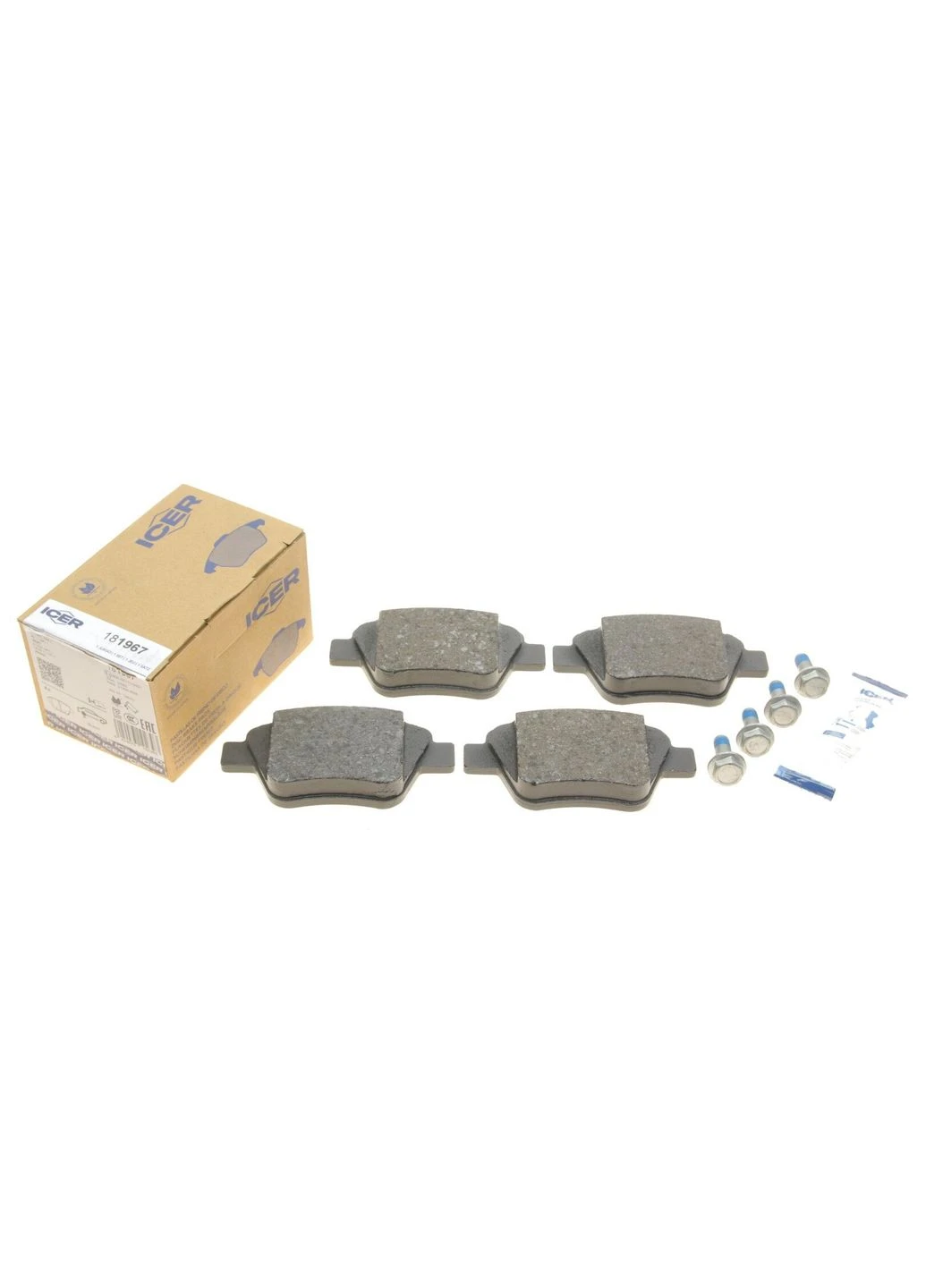 Колодки тормозные (задние) Audi A1/A3/Skoda Octavia/SuperB/Yeti/VW Caddy/Touran/Golf/Passat B7/B8 0 181967 UA63 No Brand (339644567)