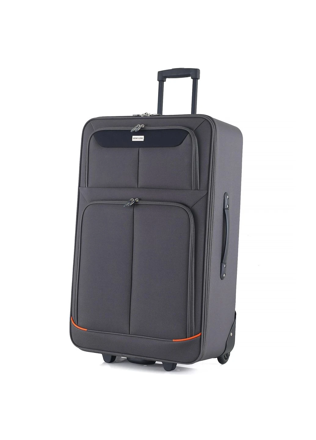 Чемодан 28" (L) Grey/Orange Lines (T5754-3) Semi Line (392410729)