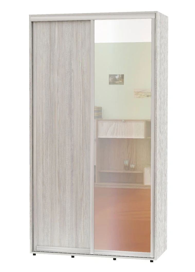 Шафа-купе дводверна Алекса 160*40*240 см Сосна Натті ДСП/Дзеркало Алекса (394121728)