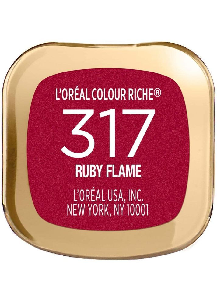 Зволожуюча помада Loreal Colour Riche Lipstick Ruby Flame 317 L'Oreal (279402058)