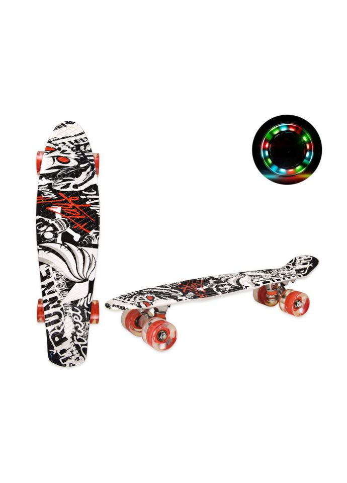 Скейт "Пенні борд" SC20502 PU колеса зі світлом, 56 см Bambi (301834955)