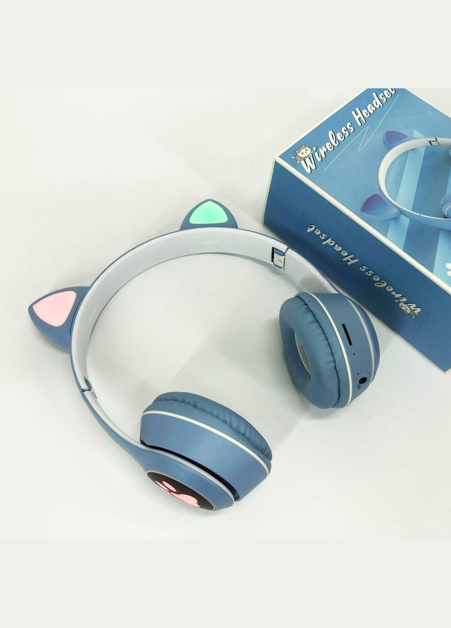 Дитячі навушники з котячими вушками Cat VZV 23M, що світяться No Brand (329447072)