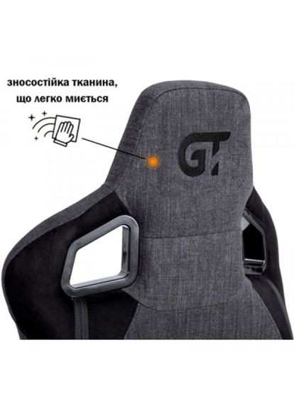 Крісло ігрове X8005 Dark Gray/Black Suede GT Racer x-8005 dark gray/black suede (268145121)