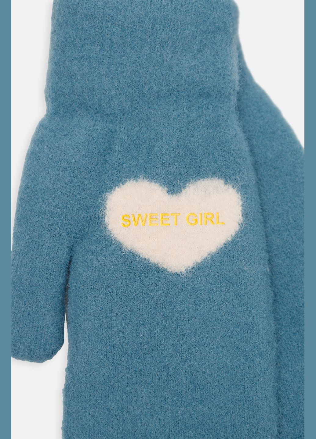 Перчатки для девочки цвет бирюзовый CB-00259903 Корона (319122040)