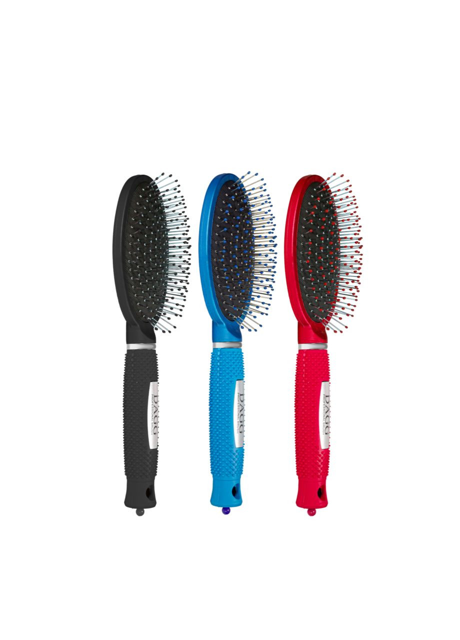 Расчёска для волос массажная с железными зубчиками 9551 SH TBU Синяя DAGG (367989099)
