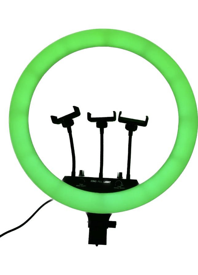 Светодиодная кольцевая лампа RGB MJ 18 см для фото с держателем для телефона No Brand (315633147)