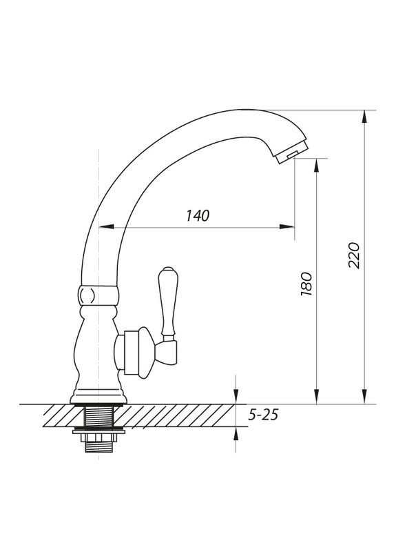 Монокран на одну воду TLK 119 (ZX0083) Zerix (322007001)
