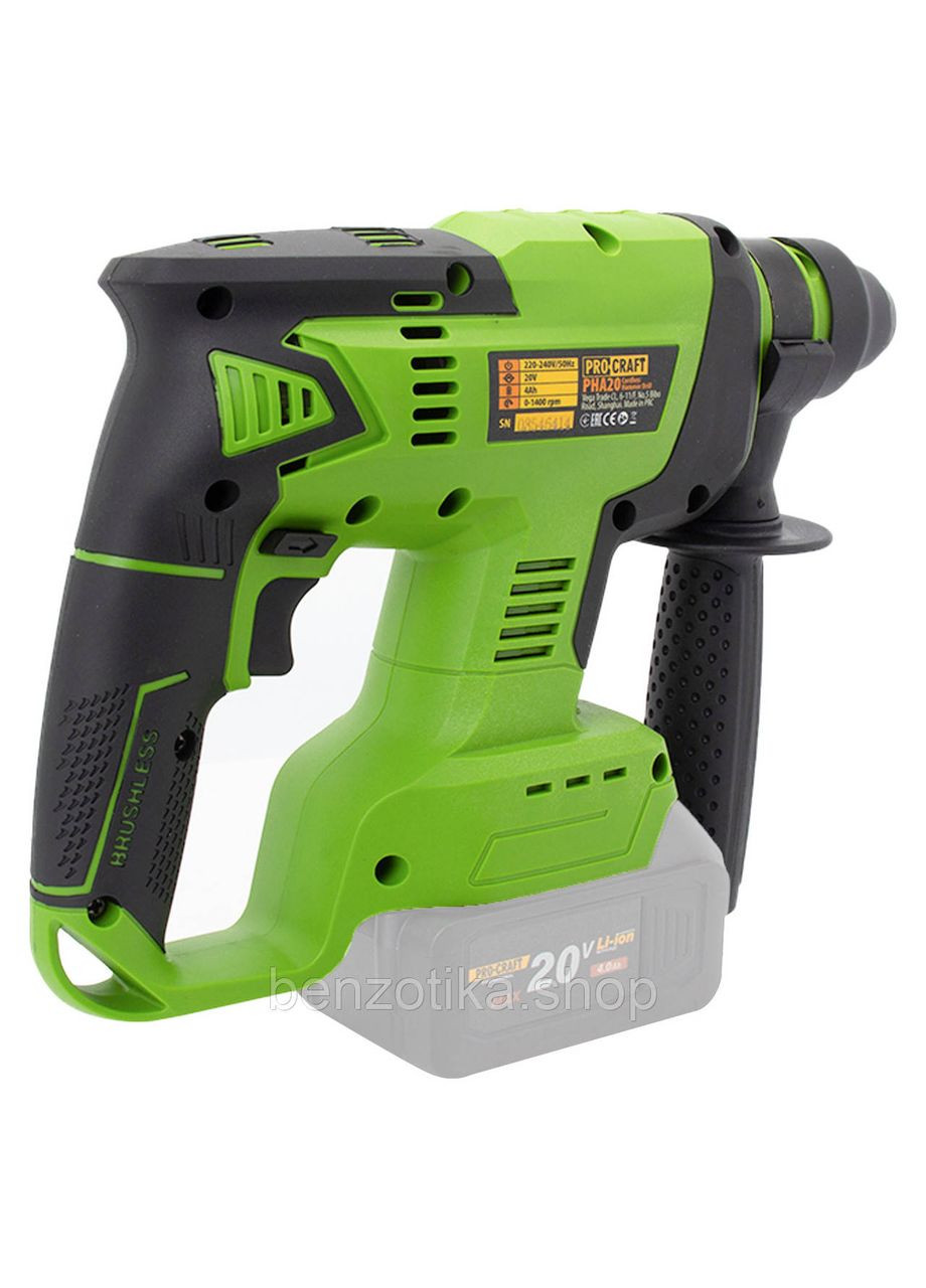 Акумуляторний перфоратор PHA20 (без АКБ і ЗП) ProCraft (338593620)