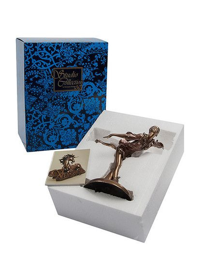 Статуэтка из полистоуна покрытая бронзовым напылением Фигуристка 18 см 1902263 Veronese (302239480)
