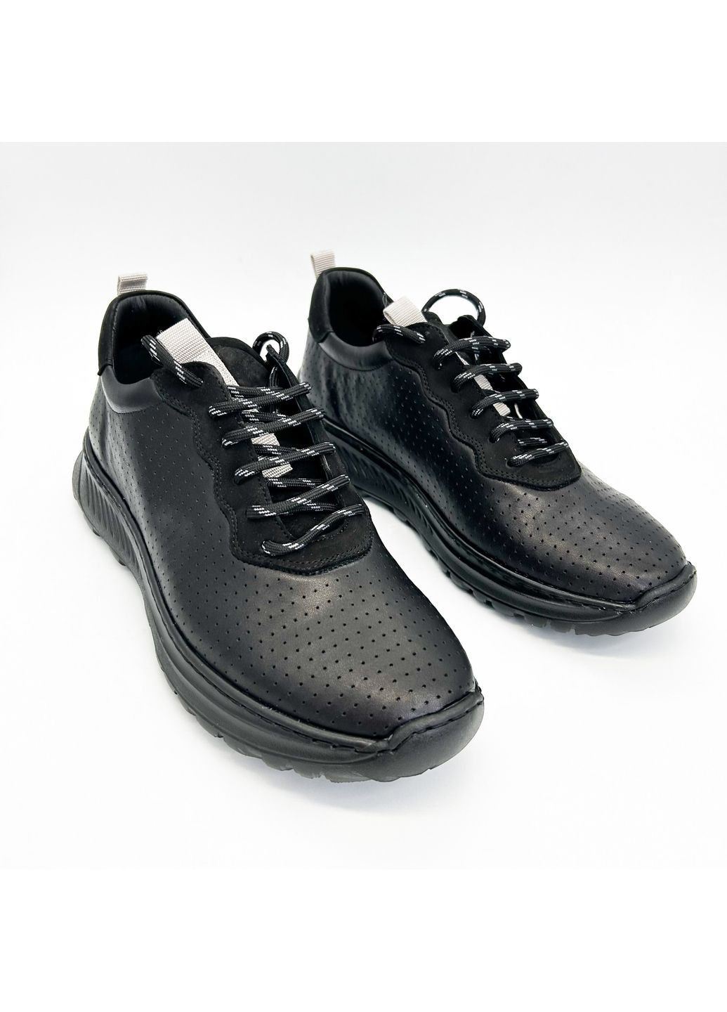 Черные летние кроссовки (р) кожа 0-2-2-8459 Stepter