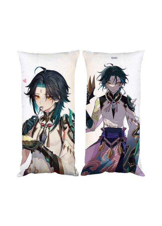 Подушка Сяо Геншин Імпакт Genshin Impact двостороння 30х50 см (pp0010) No Brand (327007835)