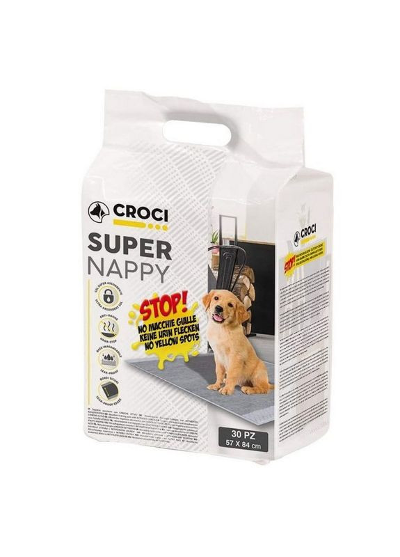 Пеленки для собак 57x84 см с активированным углем 30 шт (8023222171732) Croci (317171310)