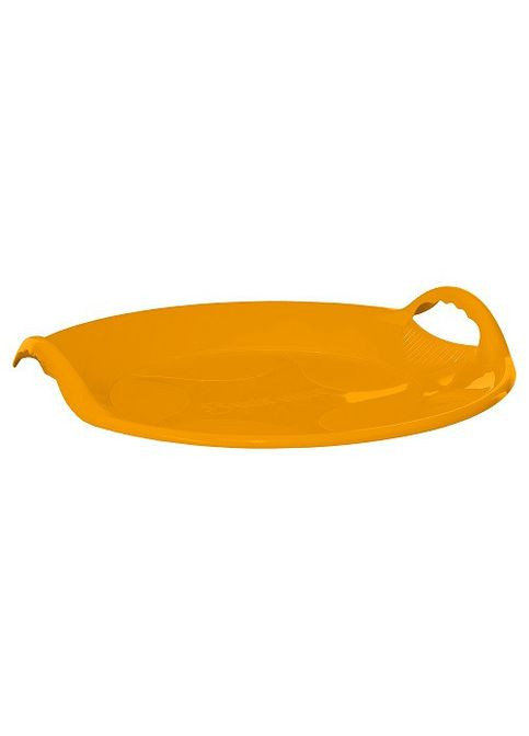 Зимние санки-диск Танирык оранжевые для детей и взрослых легкие ледянки для зимнего катания ProDobro (367264975)