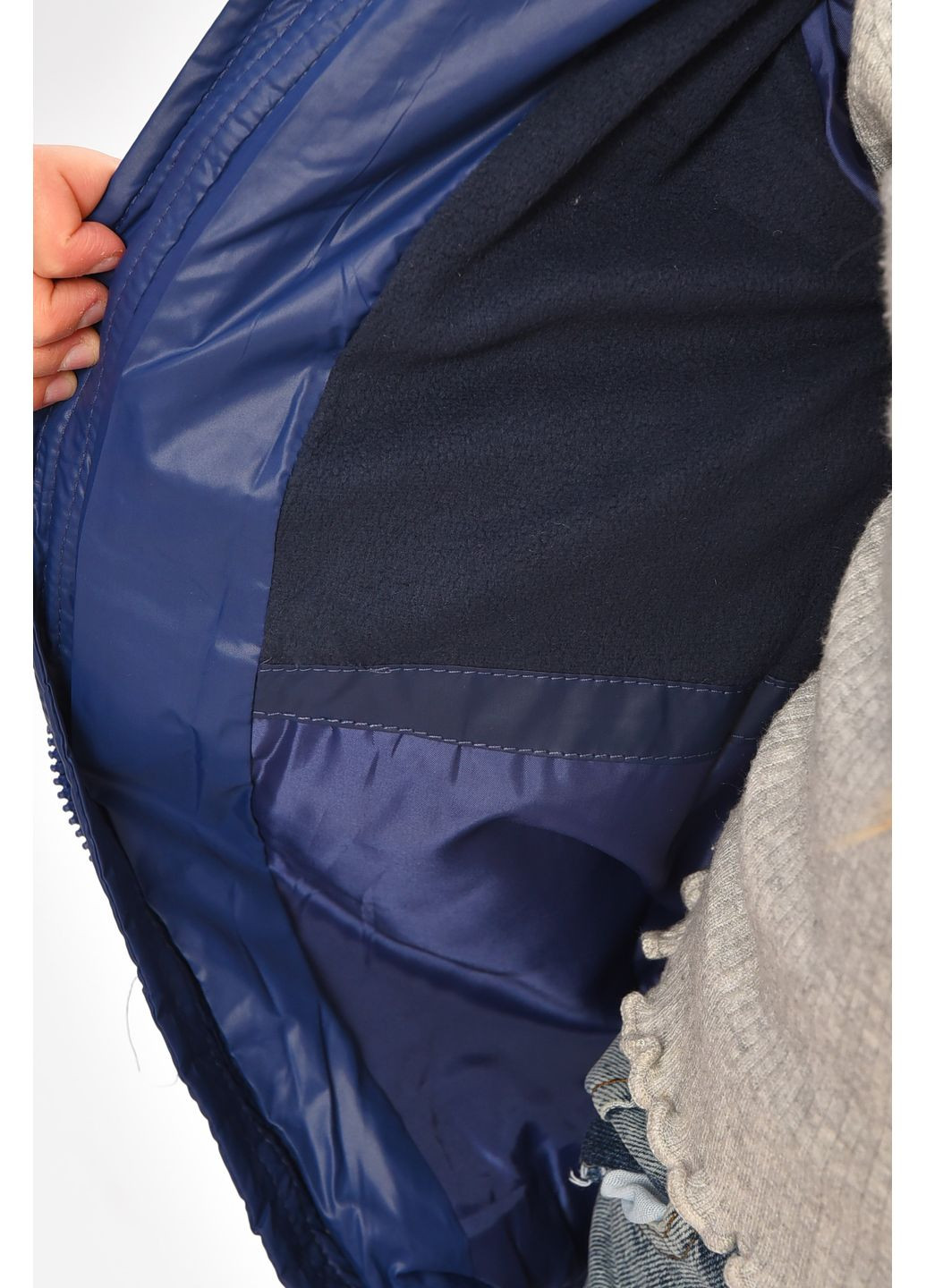 Синяя демисезонная куртка детская демисезонная синего цвета Let's Shop