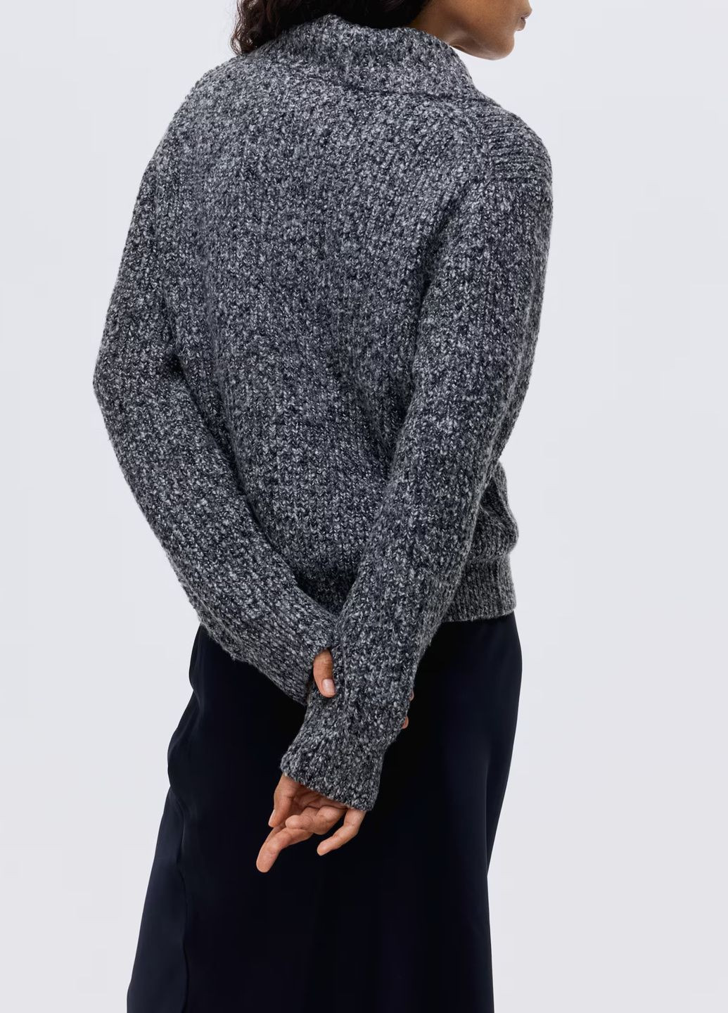 Комбинированный демисезонный свитер H&M